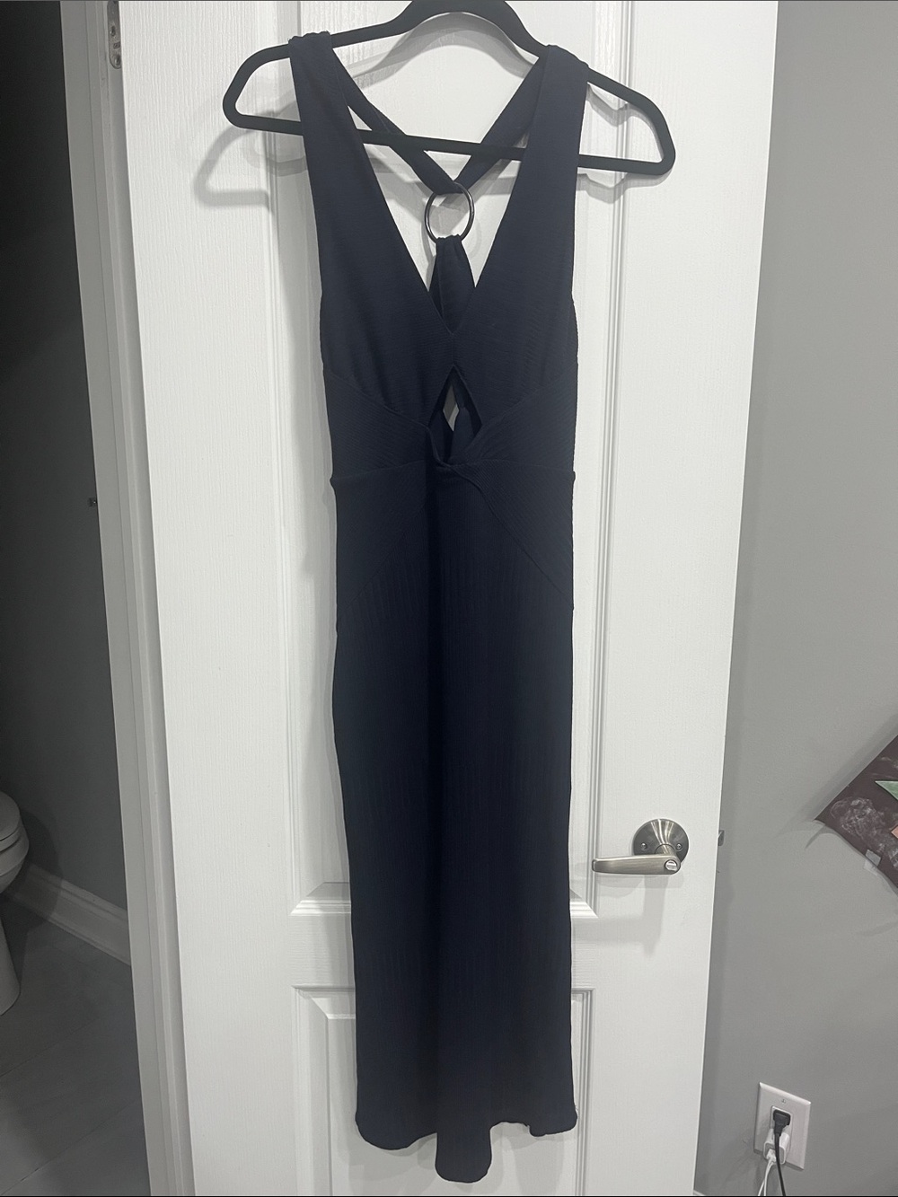 Free People Blue Dress with Ring Detail